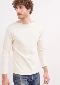 Saint James Sailor Striped Shirts*Guildo sailor shirt Ecru