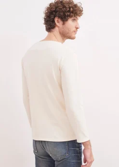 Saint James Sailor Striped Shirts*Guildo sailor shirt Ecru