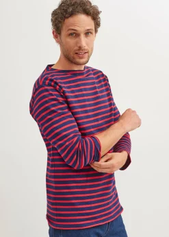 Saint James Sailor Striped Shirts|Sailor Striped Shirts*Guildo striped sailor shirt Marine/tulipe