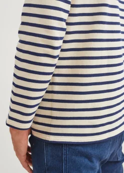 Saint James Sailor Striped Shirts|Sailor Striped Shirts*Guildo striped sailor shirt Ecru/marine