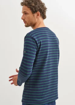 Saint James Sailor Striped Shirts*Guildo striped sailor shirt Navy/pin