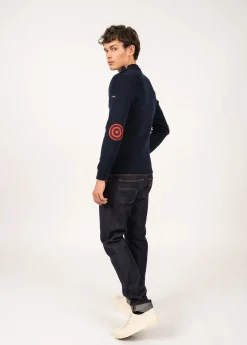 Saint James Sailor Jumpers|Sailor Jumpers*Iconic Matelot jumper with elbow patches Marine