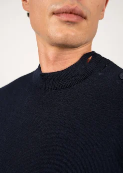 Saint James Sailor Jumpers|Sailor Jumpers*Iconic Matelot jumper with elbow patches Marine