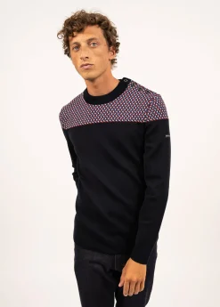 Saint James Jumpers & Cardigans*Jacquard sailor jumper Navy/multico