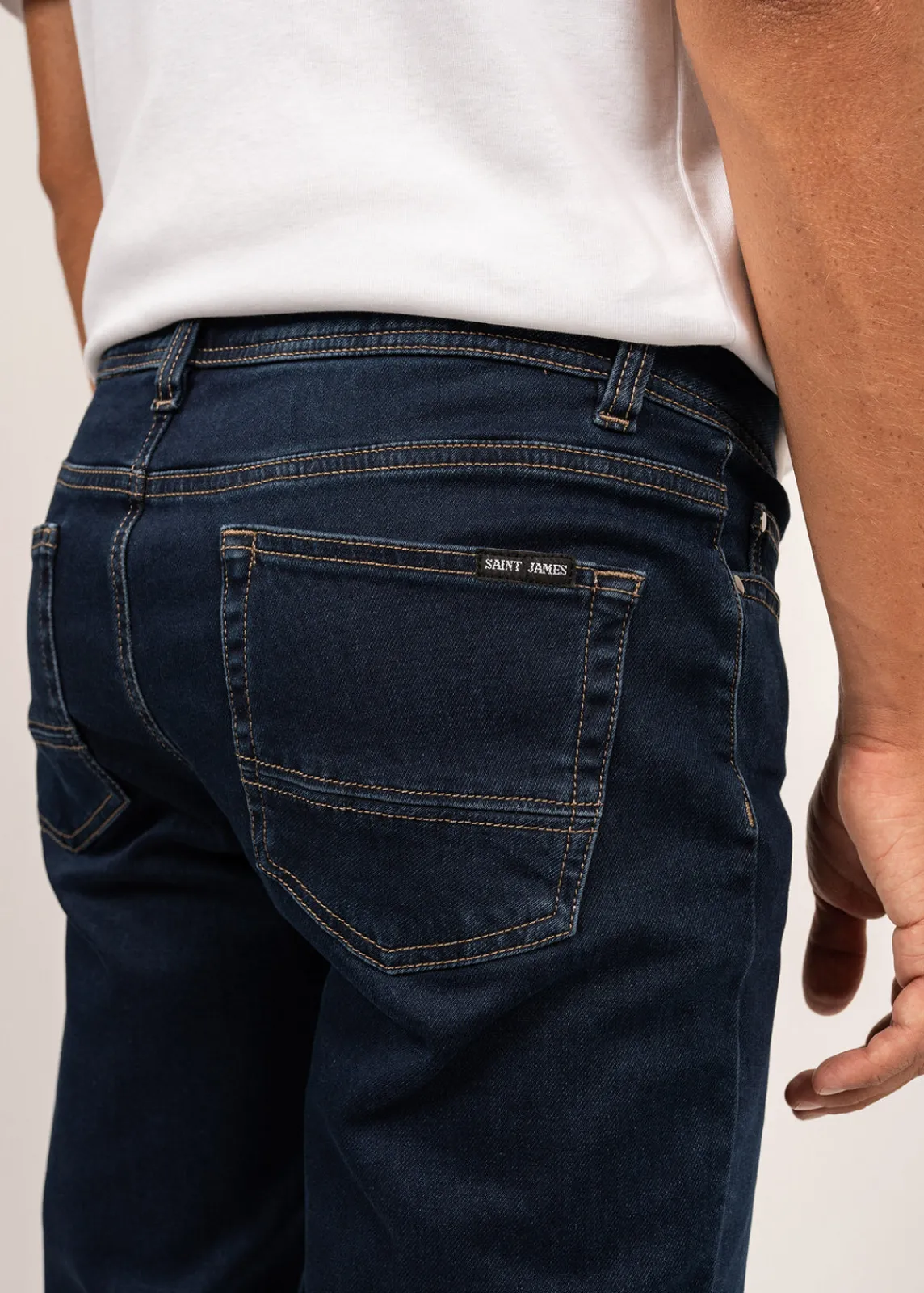 Saint James Trousers & Shorts*Jasper knit jeans Denim