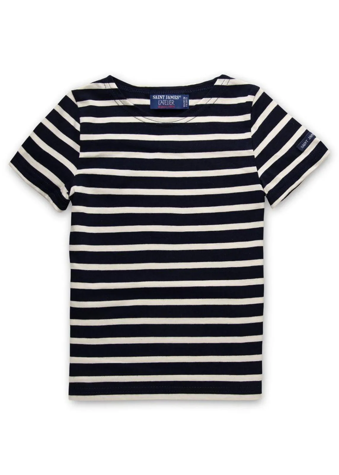 Saint James Sailor Striped Shirts|Sailor Striped Shirts*Levant striped t-shirt for kids Marine/ecru