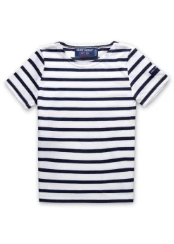 Saint James Sailor Striped Shirts|Sailor Striped Shirts*Levant striped t-shirt for kids Neige/marine