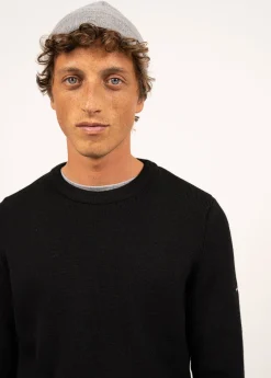Saint James Sailor Jumpers|Sailor Jumpers*Locronan round neck jumper Noir