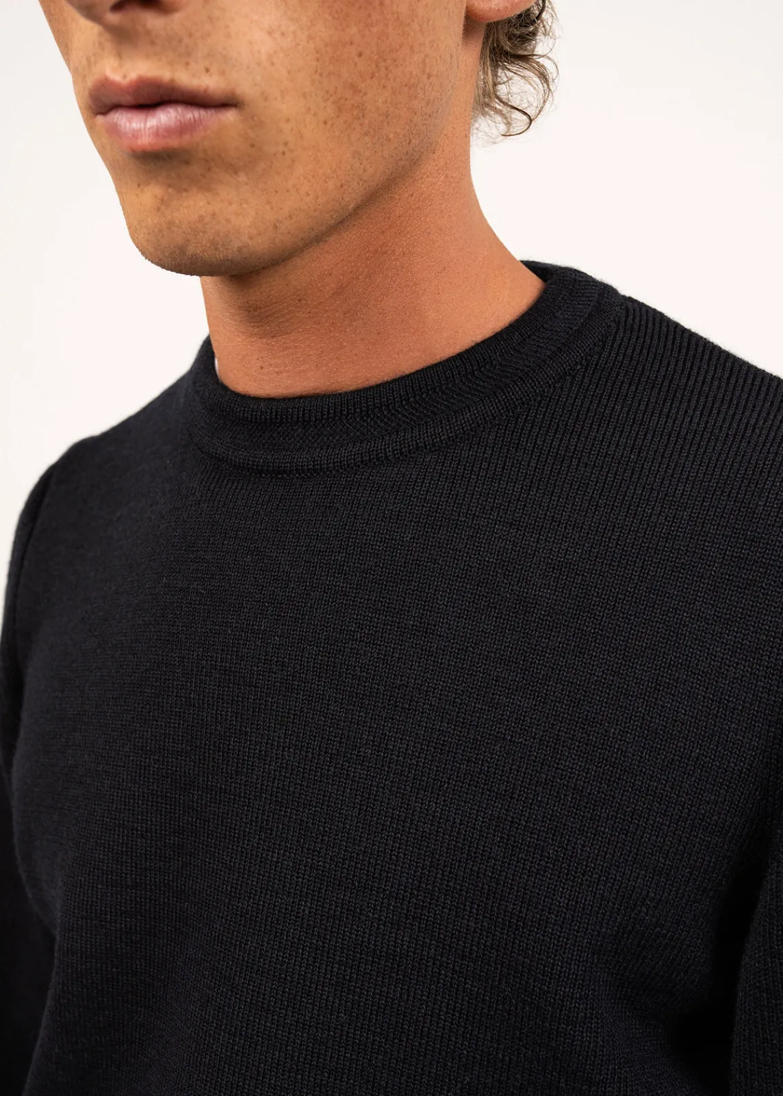 Saint James Sailor Jumpers|Sailor Jumpers*Locronan round neck jumper Navy