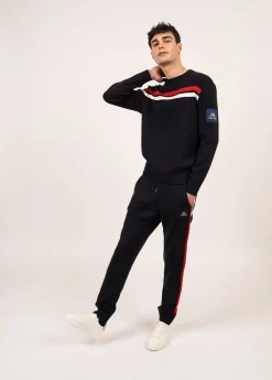 Saint James Sailor Jumpers|Sailor Jumpers*Malherbe wool jumper Navy/ecume/tulipe