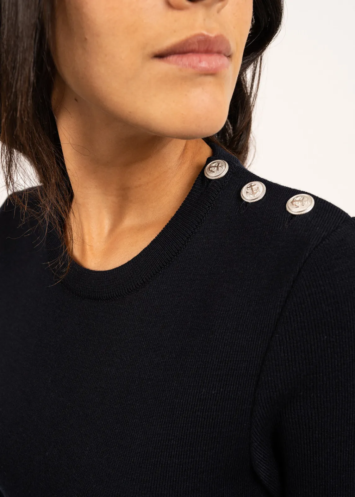 Saint James Sailor Jumpers|Sailor Jumpers*Marée authentic sailor jumper Navy