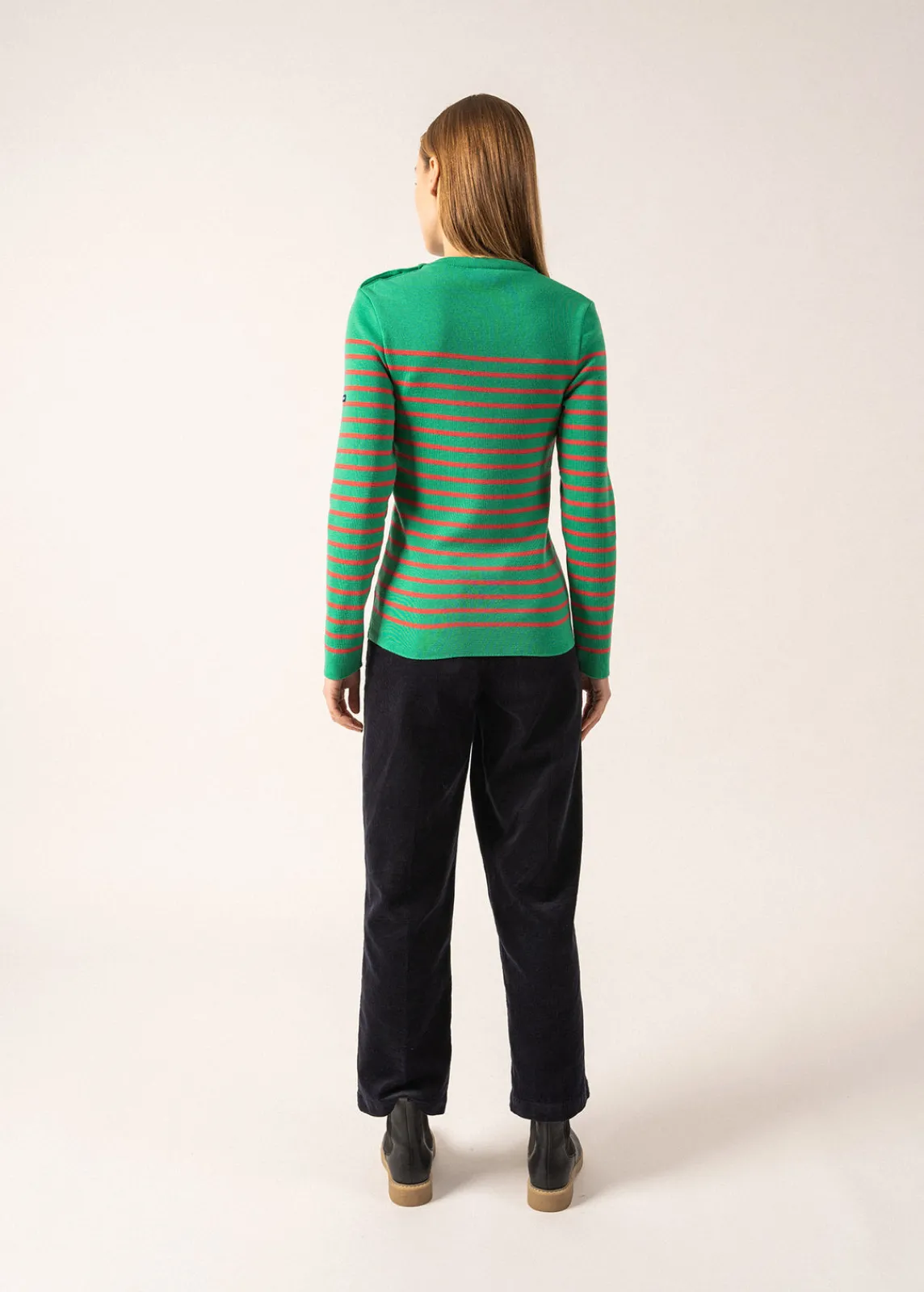 Saint James Sailor Jumpers|Sailor Jumpers*Marée authentic striped sailor jumper Trefle/doly
