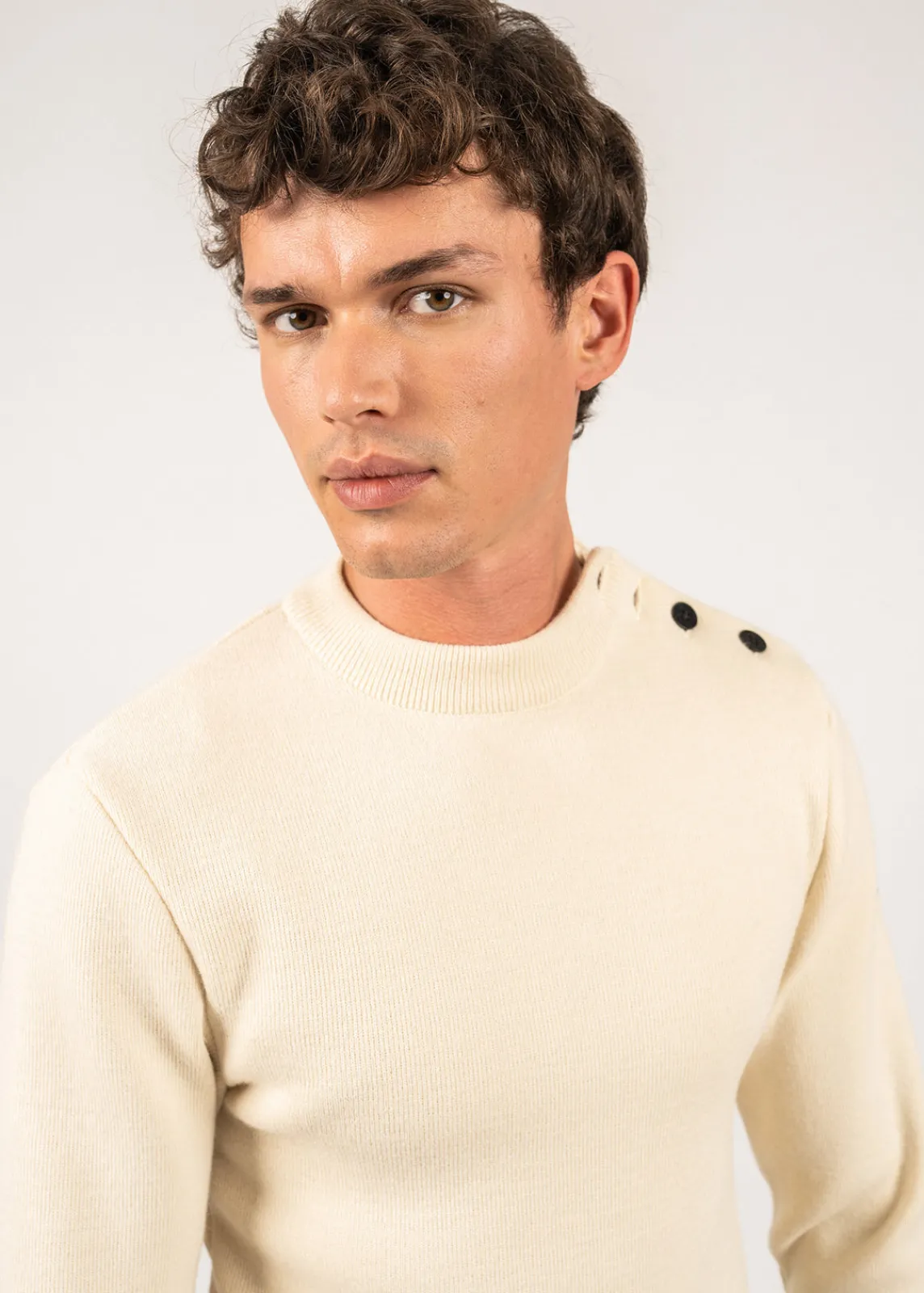 Saint James Sailor Jumpers|Sailor Jumpers*Matelot authentic sailor jumper Ecru