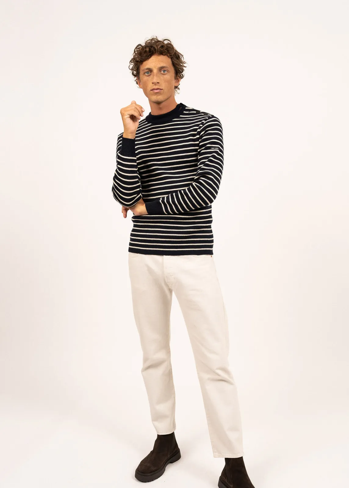 Saint James Sailor Jumpers|Sailor Jumpers*Matelot authentic striped sailor jumper Marine/ecru