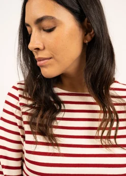 Saint James Sailor Striped Shirts*Meridame striped sailor shirt Ecru/persan