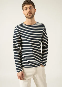 Saint James Sailor Striped Shirts|Sailor Striped Shirts*Meridien unisex striped sailor shirt Marine/ecru