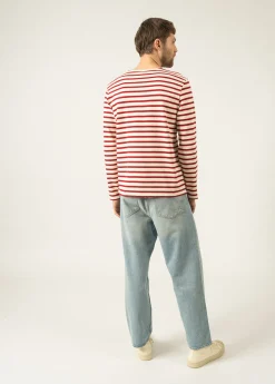 Saint James Sailor Striped Shirts*Meridien unisex striped sailor shirt Ecru/persan
