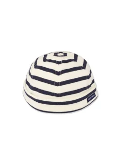 Saint James Miki Watch Caps*Miki Meridien deck hat Ecru/marine