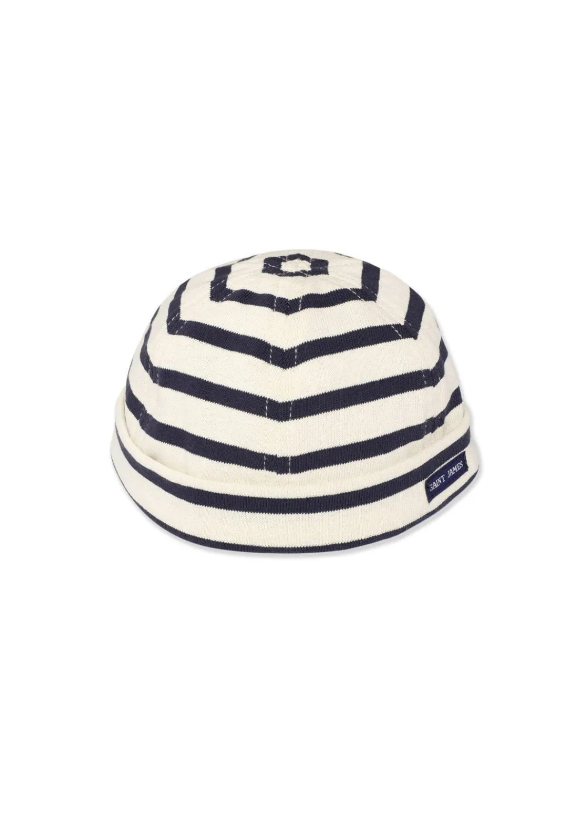 Saint James Miki Watch Caps*Miki Meridien deck hat Ecru/marine