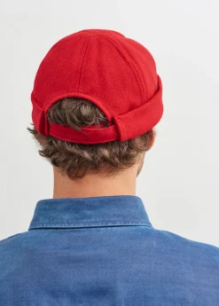 Saint James Accessories*Miki traditional deck hat Rouge