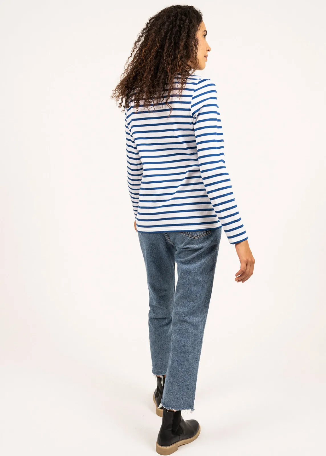 Saint James Sailor Striped Shirts|Sailor Striped Shirts*Minquidame striped sailor shirt Neige/gitane