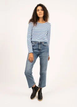 Saint James Sailor Striped Shirts|Sailor Striped Shirts*Minquidame striped sailor shirt Neige/gitane