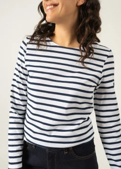 Saint James Sailor Striped Shirts|Sailor Striped Shirts*Minquidame striped sailor shirt Neige/marine