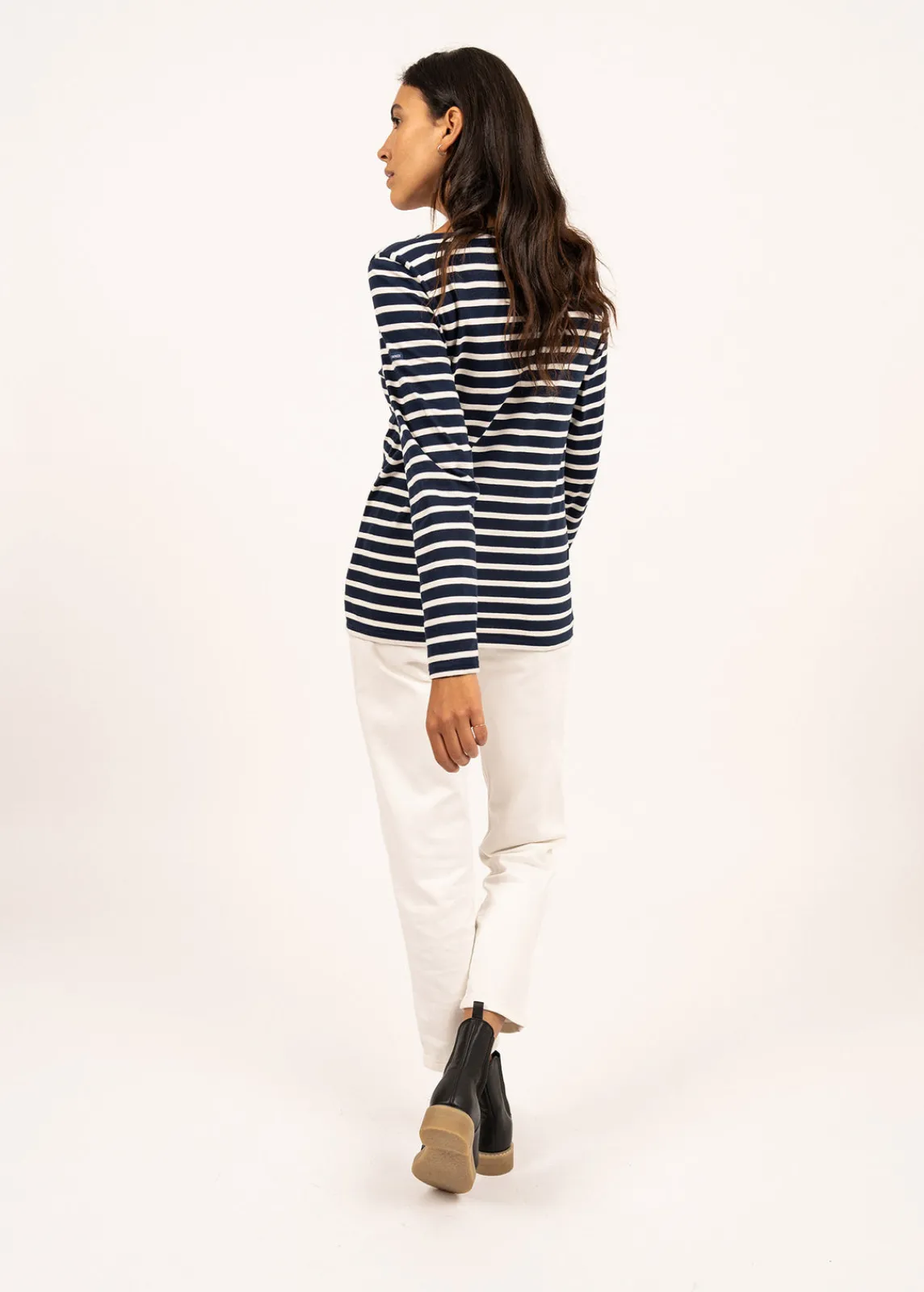 Saint James Accessories*Minquidame striped sailor shirt Marine/ecru