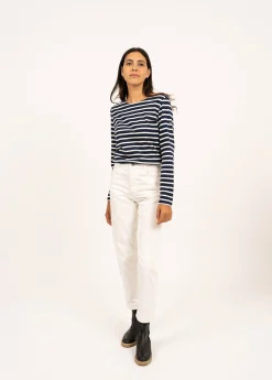 Saint James Accessories*Minquidame striped sailor shirt Marine/ecru