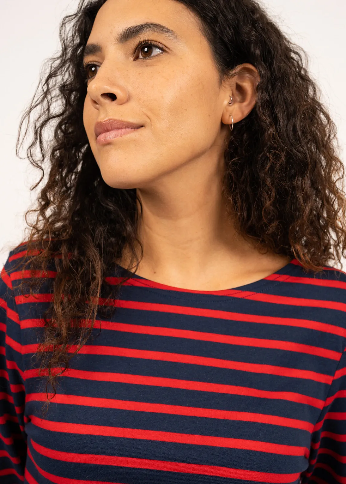 Saint James Sailor Striped Shirts*Minquiers unisex striped sailor shirt Marine/tulipe