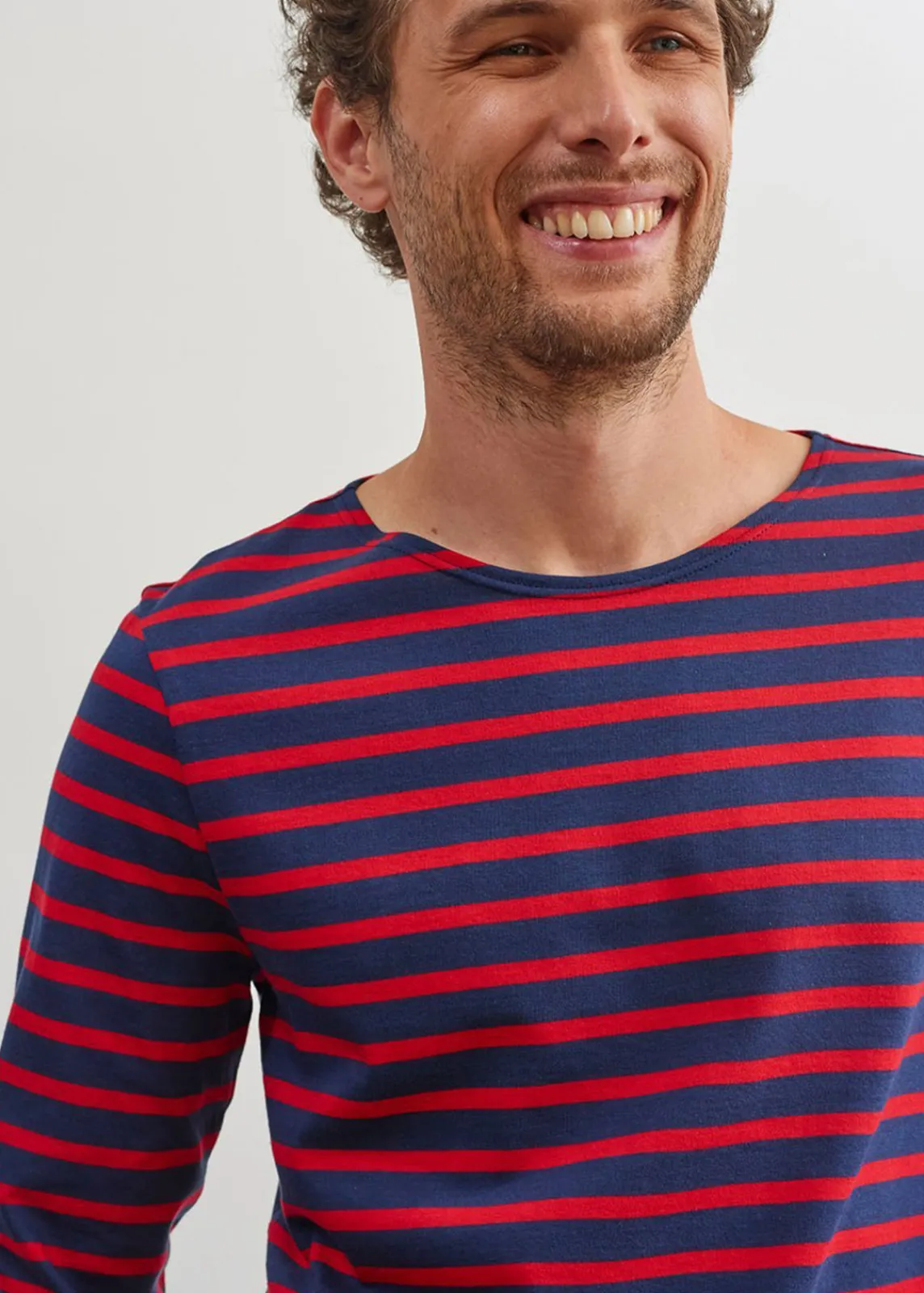 Saint James Sailor Striped Shirts*Minquiers unisex striped sailor shirt Marine/tulipe