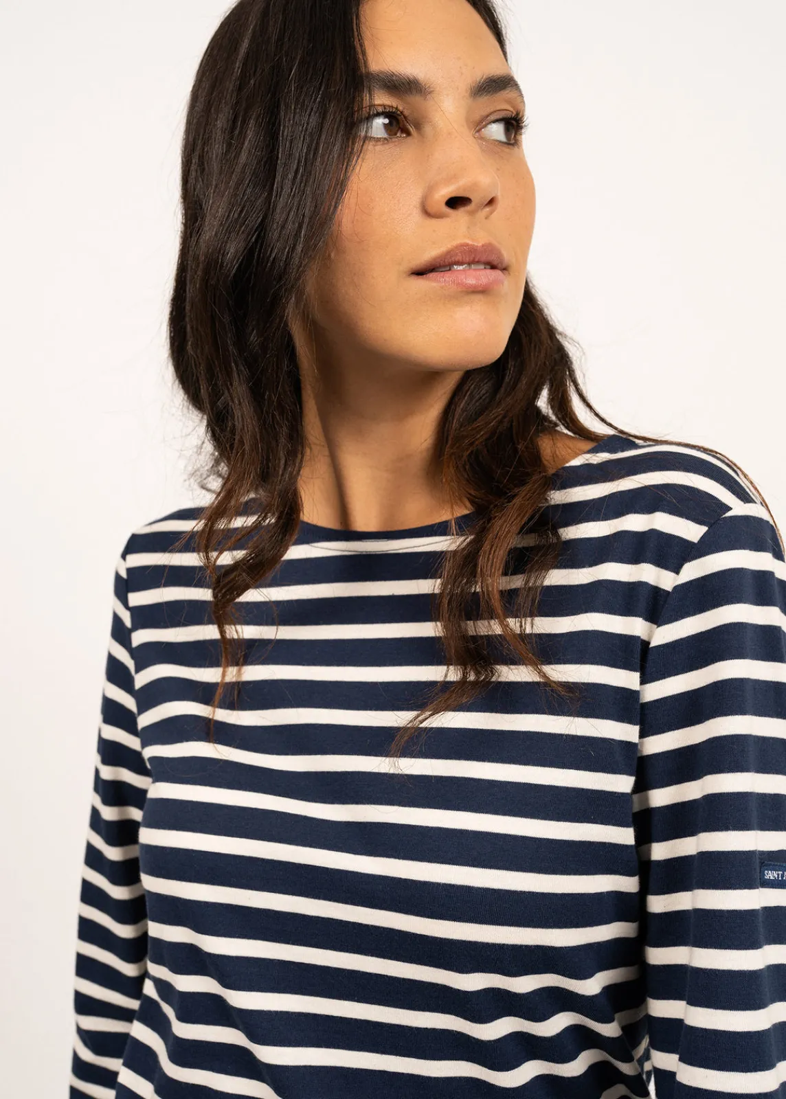 Saint James Sailor Striped Shirts|Sailor Striped Shirts*Minquiers unisex striped sailor shirt Marine/ecru