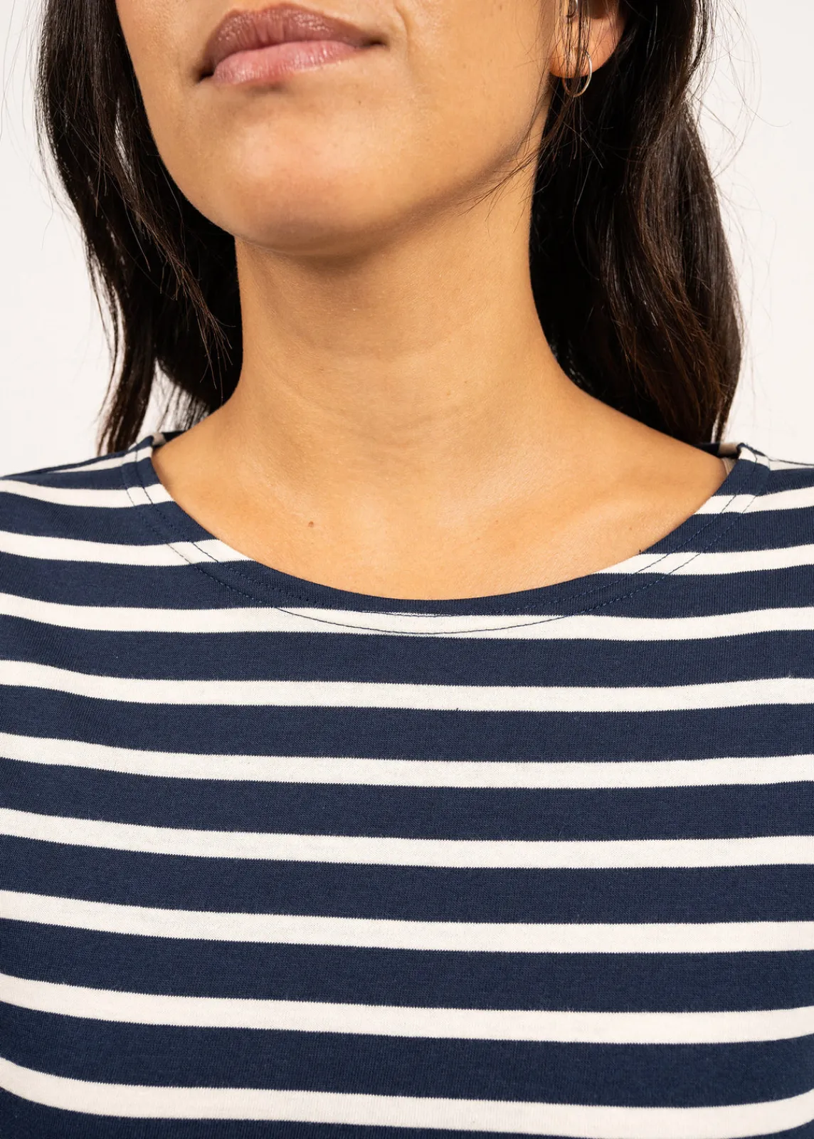 Saint James Sailor Striped Shirts|Sailor Striped Shirts*Minquiers unisex striped sailor shirt Marine/ecru