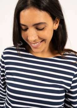 Saint James Sailor Striped Shirts|Sailor Striped Shirts*Minquiers unisex striped sailor shirt Marine/neige
