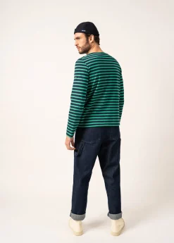Saint James Sailor Striped Shirts|Sailor Striped Shirts*Minquiers unisex striped sailor shirt Navy/trefle