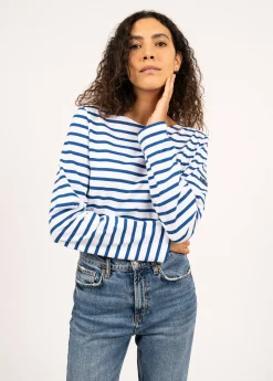 Saint James Sailor Striped Shirts|Sailor Striped Shirts*Minquiers unisex striped sailor shirt Neige/gitane