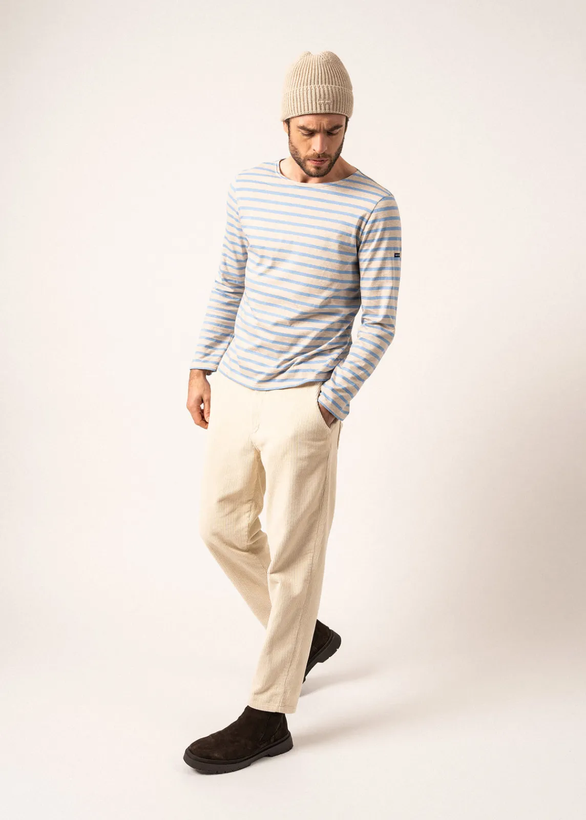 Saint James Sailor Striped Shirts*Minquiers unisex striped sailor shirt Naturel/oxygene