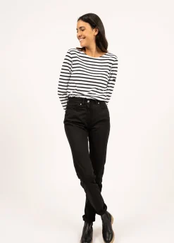 Saint James Sailor Striped Shirts*Minquiers unisex striped sailor shirt Neige/noir