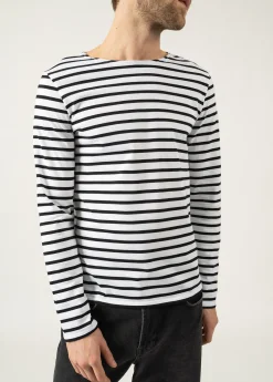 Saint James Sailor Striped Shirts*Minquiers unisex striped sailor shirt Neige/noir