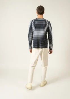 Saint James Sailor Striped Shirts*Minquiers unisex striped sailor shirt Marine/ecru