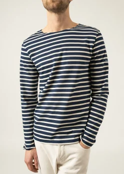 Saint James Sailor Striped Shirts*Minquiers unisex striped sailor shirt Marine/ecru