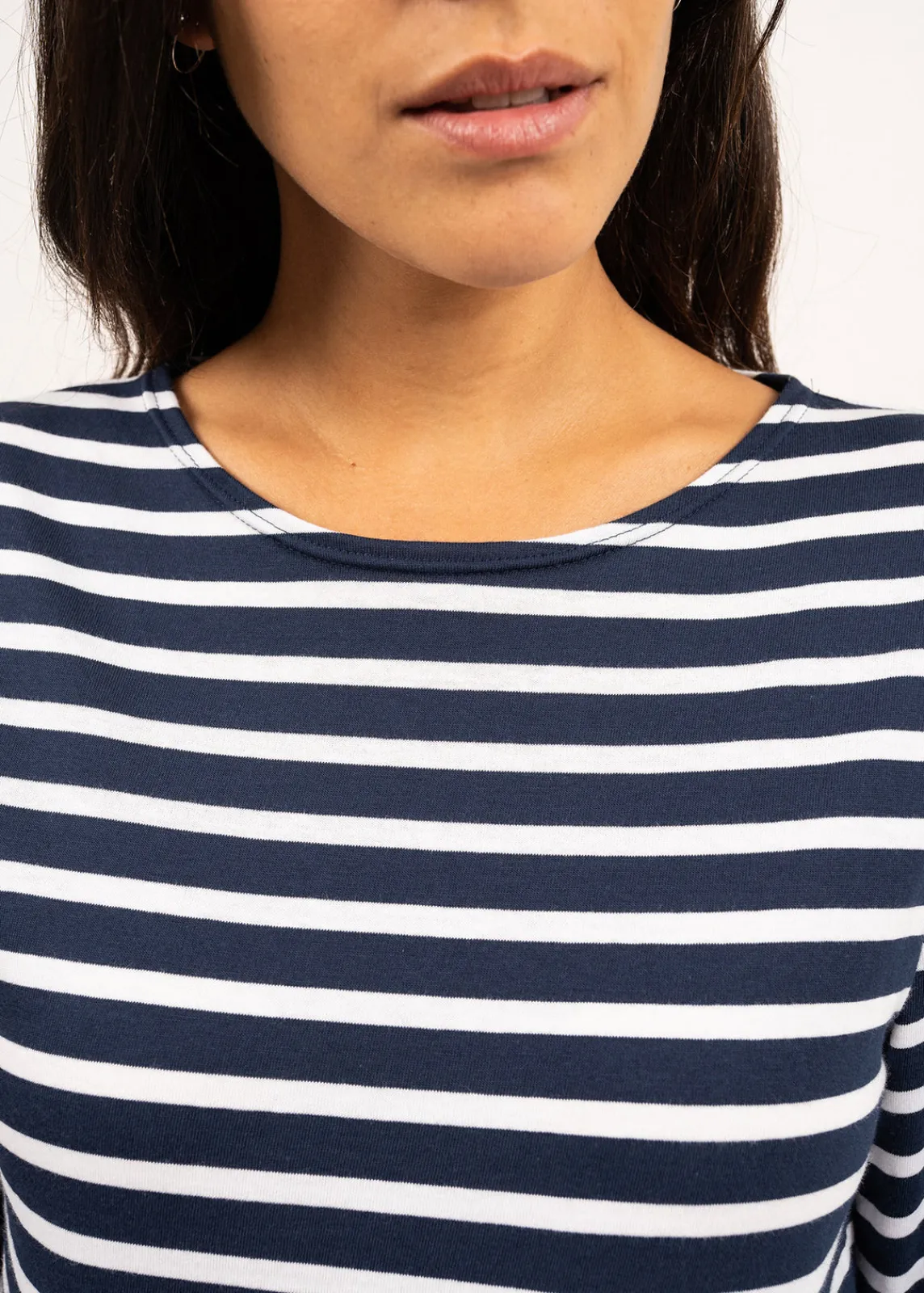Saint James Sailor Striped Shirts*Minquiers unisex striped sailor shirt Marine/neige
