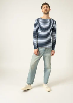 Saint James Sailor Striped Shirts*Minquiers unisex striped sailor shirt Marine/neige