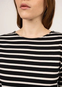 Saint James Sailor Striped Shirts*Minquiers unisex striped sailor shirt Noir/ecru