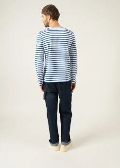 Saint James Sailor Striped Shirts*Minquiers unisex striped sailor shirt Neige/gitane
