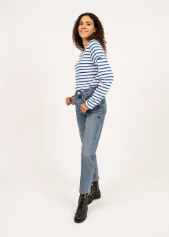 Saint James Sailor Striped Shirts*Minquiers unisex striped sailor shirt Neige/gitane