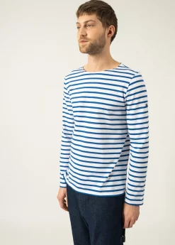 Saint James Sailor Striped Shirts*Minquiers unisex striped sailor shirt Neige/gitane