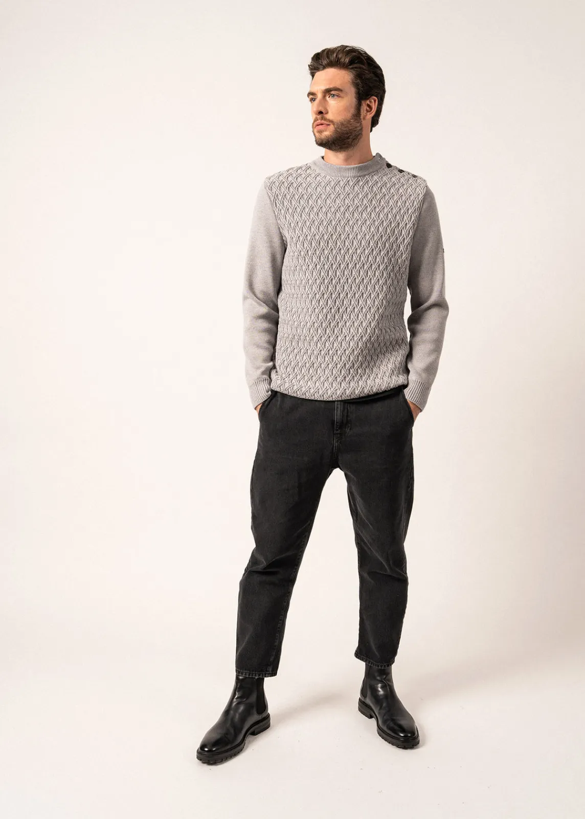 Saint James Sailor Jumpers|Sailor Jumpers*Moirans Wool Sailor Jumper Perlechine