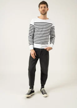 Saint James Sailor Striped Shirts*Naval authentic striped sailor shirt Neige/noir