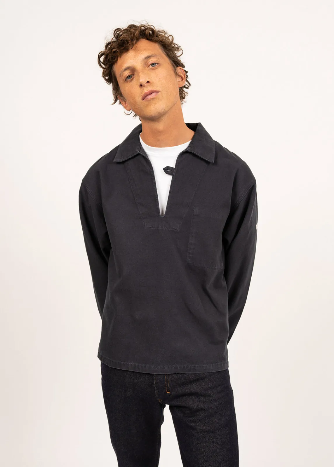 Saint James Shell Jackets & Raincoats*Nemo authentic sailor smock Marine
